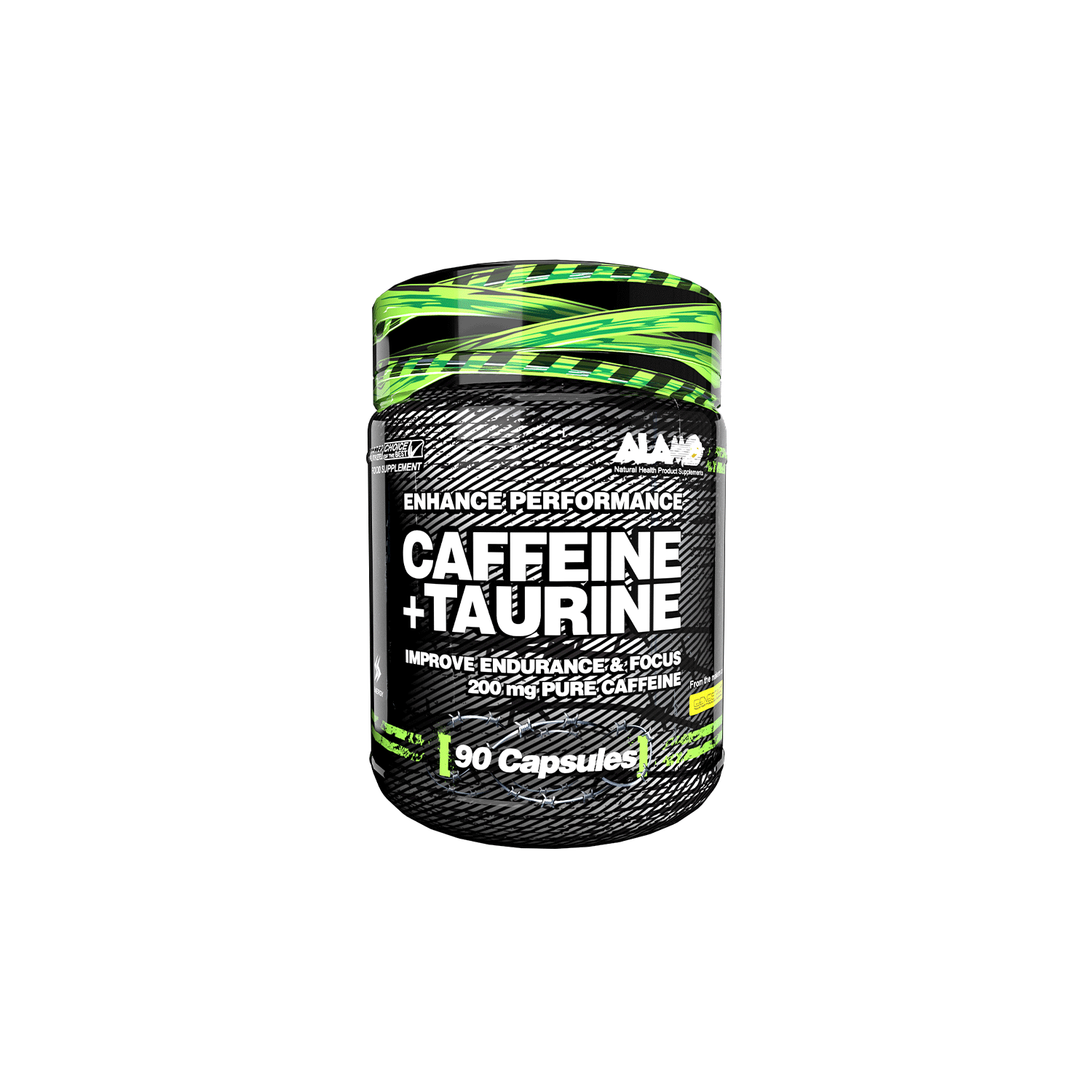 کافئین+تائورین 90 عددی آلامو | CAFFEINE+TAURINE 90 Caps ALAMO