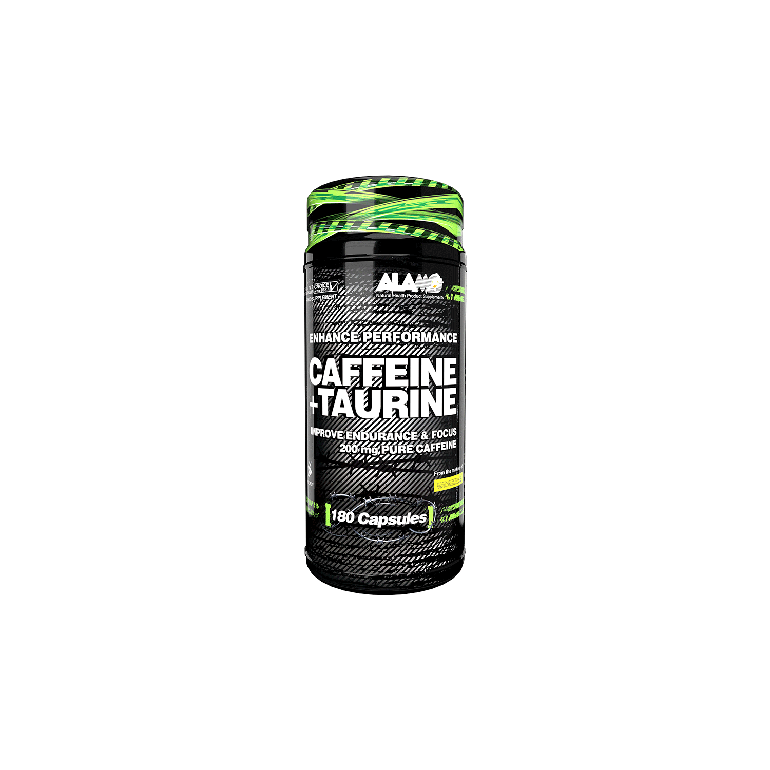 کافئین+تائورین 180 عددی آلامو | CAFFEINE+TAURINE 180 Caps ALAMO