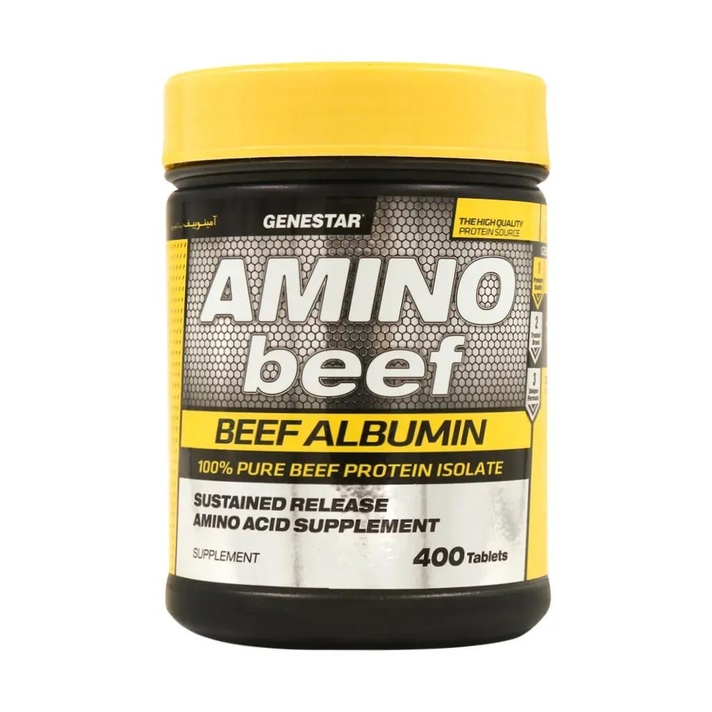 آمینو بیف 1000 میلیگرم ژن استار400عدد | AMINO BEEF 1000 mg GENESTAR
