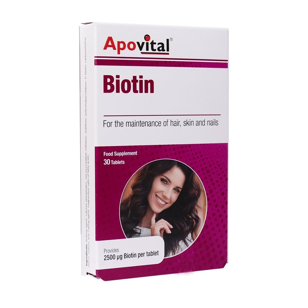 قرص بیوتین آپوویتال 30 عددی | Apovital Biotin 30 Tabs
