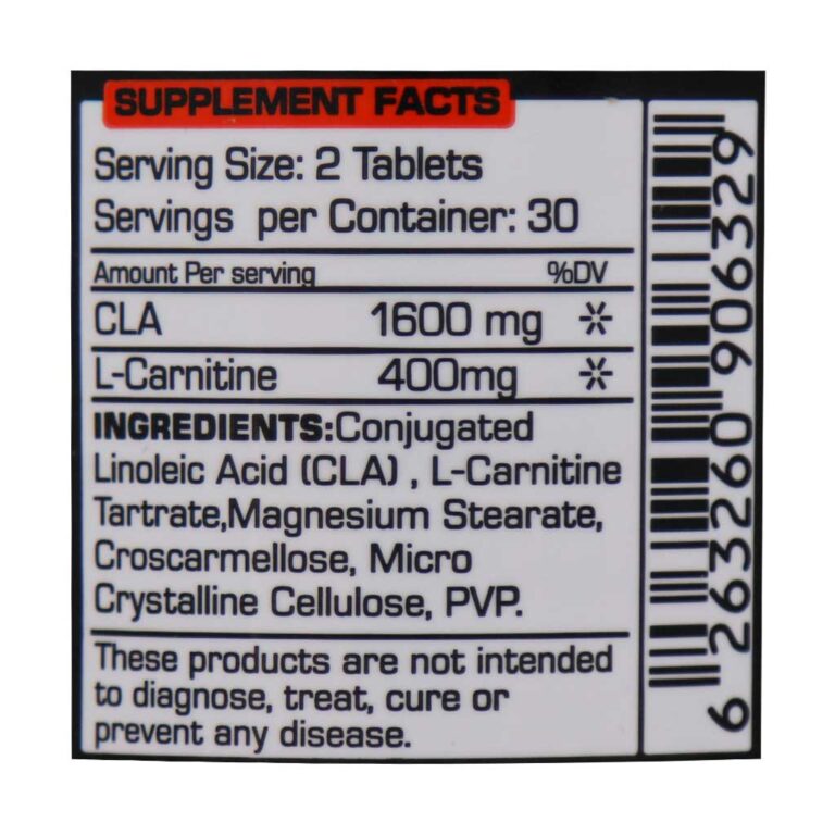 قرص سی ال ای و ال کارنیتین نوتریمد 60 عدد | Nutrimed CLA And L Carnitine 60 Tabs