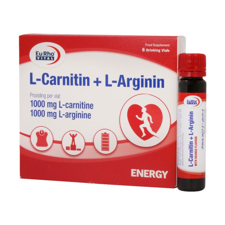 ویال ال کارنیتین و ال آرژنین یورویتال 6 عدد | Eurho Vital L Carnitin And L Arginin 6 Drinking Vials