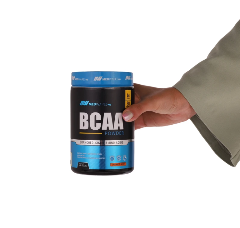 پودر بی سی ای ای با طعم پرتقال مد ویرز پرو 300 گرم | BCAA Powder Orange Flavored by medwares Pro 300g