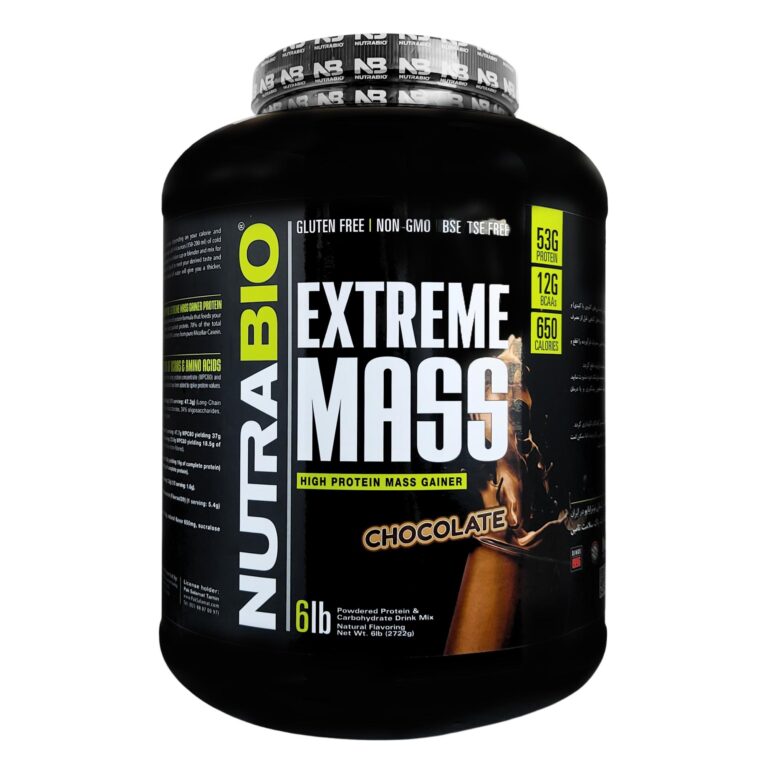 پودر اکستریم مس نوترابایو 2722 گرم | Nutra Bio Extreme MASS 2722 GR