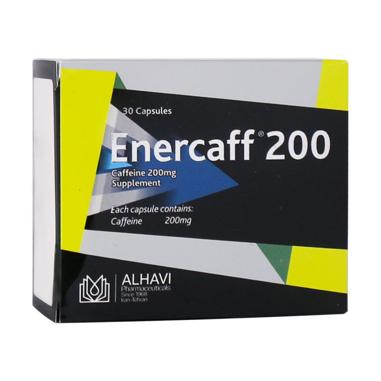 کپسول کافئین انرکاف 200 میلی گرم الحاوی 30 عدد | Alhavi Enercaff 200 mg 30 Caps