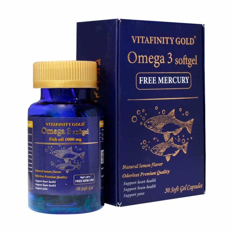 سافت ژل امگا 3 ویتافینیتی گلد شهاب درمان 50 عدد | Shahab Darman Vitafinity Gold Omega 3 50 Softgels