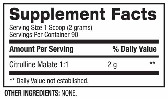 سیترولین مالات بی پی آی 180 گرم | Citrulline Malate bpi 180g