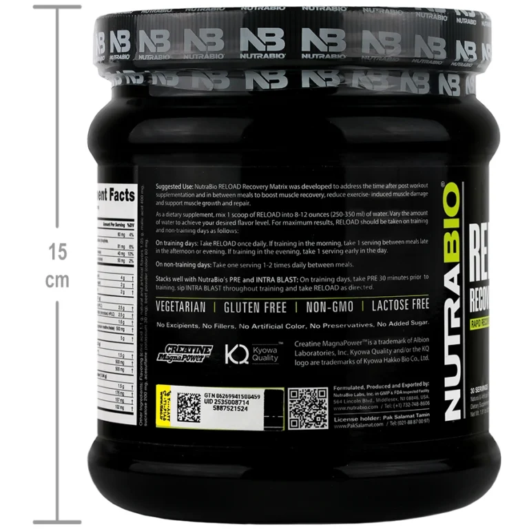 ریلود توت فرنگی کیوی نوترابایو 850 گرم | NutraBio Reload Strawberry Kiwi 850 G