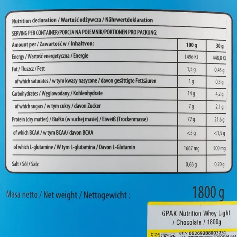 لایت وی 1800 گرم سیکس پک | Light Whey 6 PAK 1800G