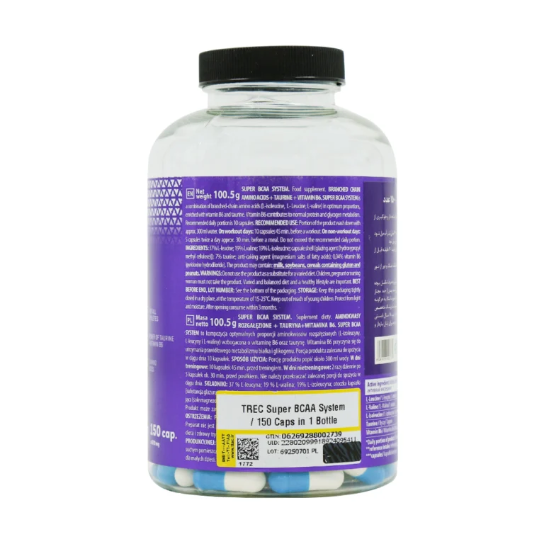 سوپر بی سی ای ای ترک 150 کپسول | super Bcaa Trec 150 cap