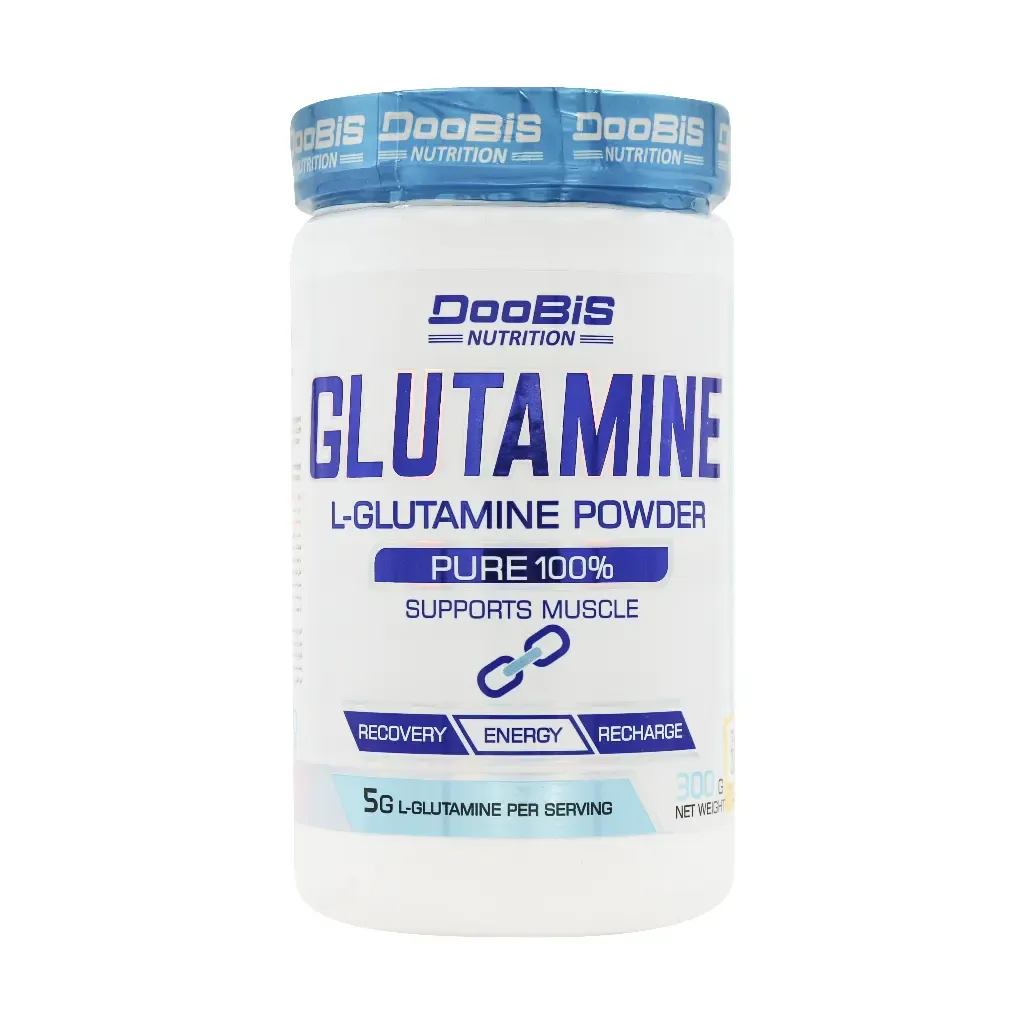 پودر گلوتامین پیور ۱۰۰ درصد ۳۰۰ گرم دوبیس | Doobis Glutamin Powder Pure
