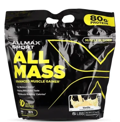 پودر ماسل گینر آل مس آلمکس وزن 5440گرم | MAX ALLMASS Advanced Muscle Gainer - 5440 g