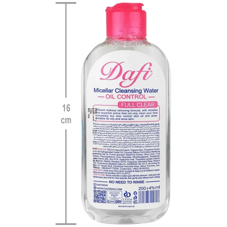 محلول پاک کننده میسلار پوست چرب و آکنهای | Dafi Oily Skin Micellar Water