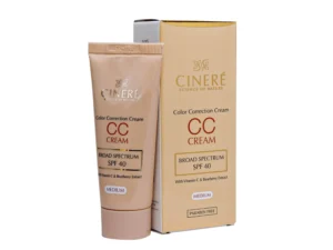 خرید کرم پودر روشن کننده مدیوم سی سی کرم SPF40 سینره-2