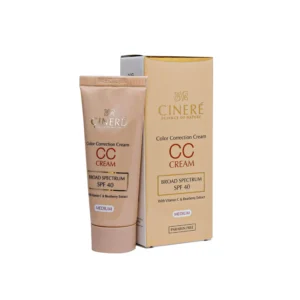 خرید کرم پودر روشن کننده مدیوم سی سی کرم SPF40 سینره-2